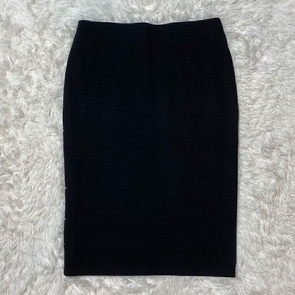Premise Studio Black Pencil Straight Skirt Size Small Stretch New with Tag
